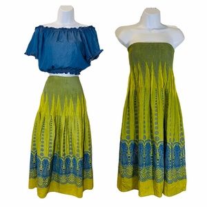 🔥PRICE DROP🔥 Lapis Versatile Marigold Waist Hugging Skirt OS